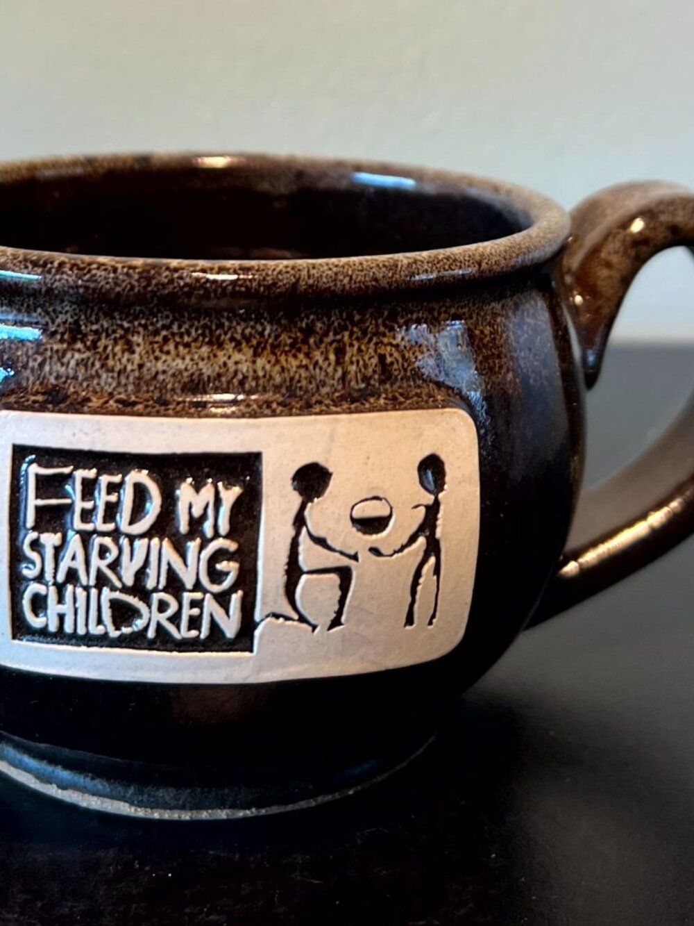 FMSC Feed My Starving Children Handcrafted Pottery Mug Chili Soup Bowl 14 oz USA